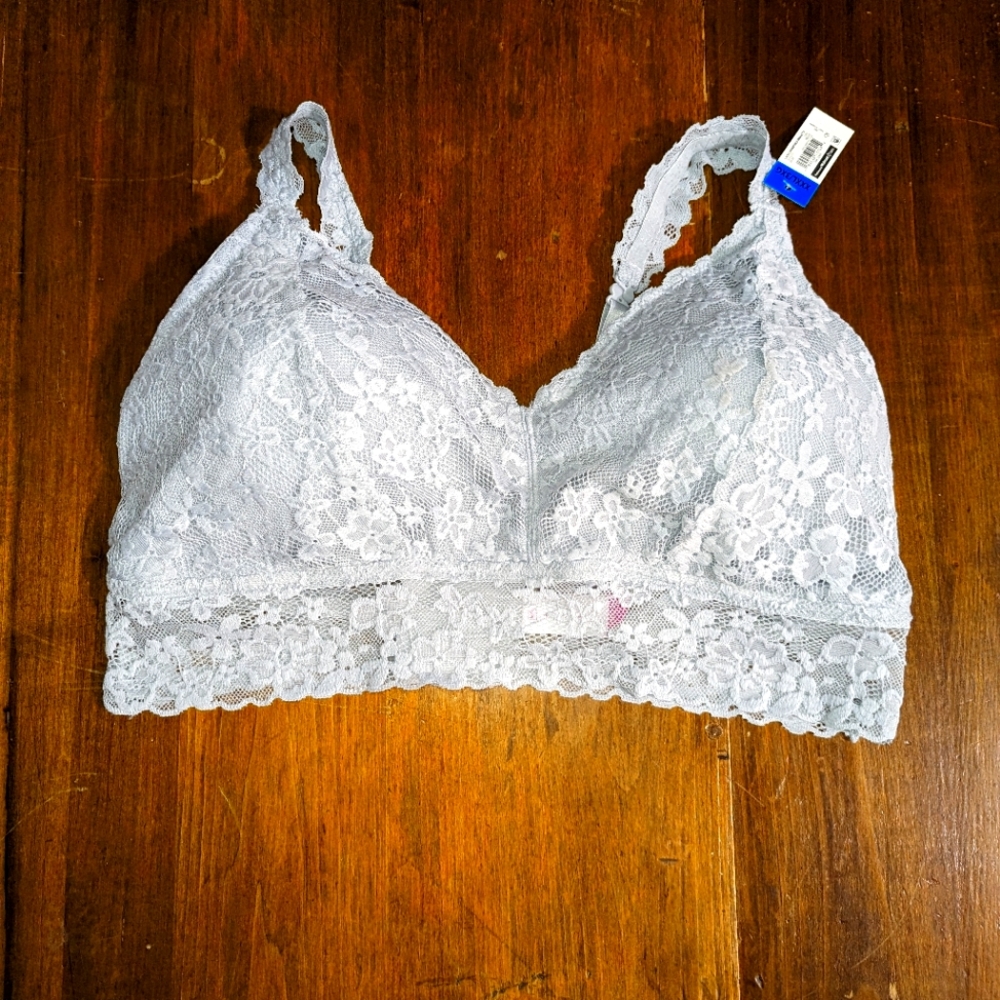 XXXL women's gray lace bra plus size E